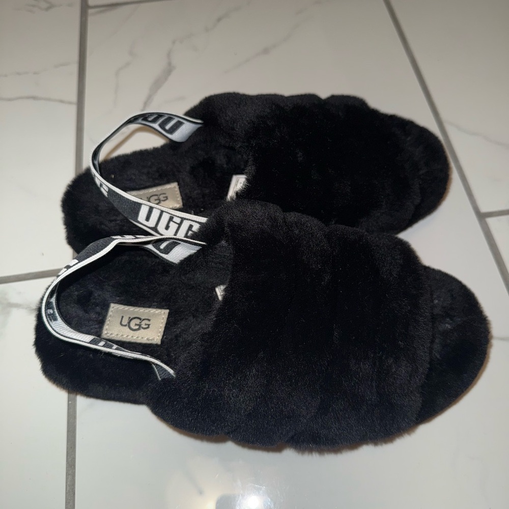 Ugg Fluff Yeah Black Slides - image 2